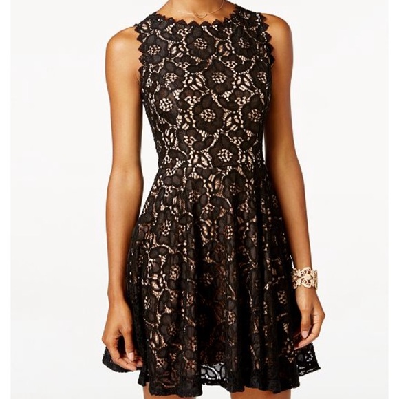 City Studio Dresses & Skirts - City Studio Black Lace Sleeveless Cocktail Dress